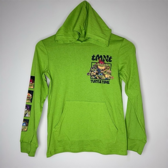 Teenage Mutant Ninja Turtles Other - Teenage Mutant Ninja Turtles Kids Green Hoodie Long Sleeve Shirt Boys Small